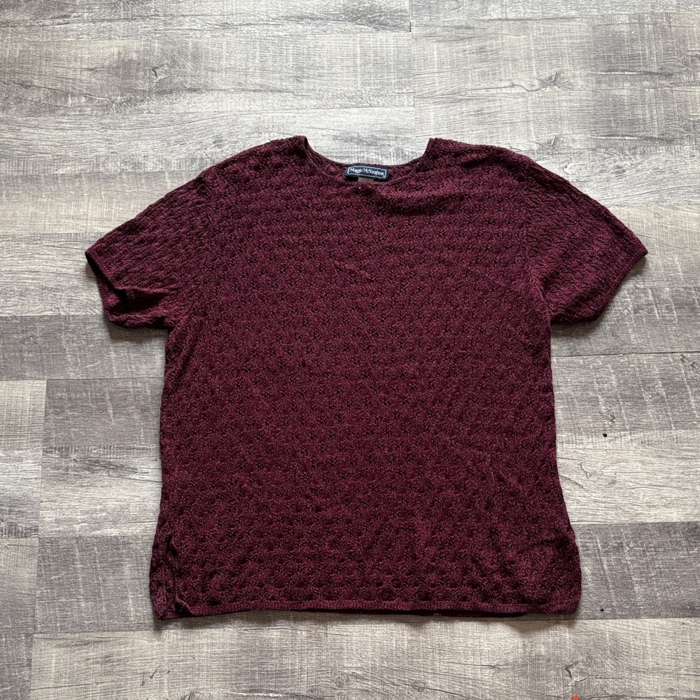 Maggie‎ McNaughton Open Knit Top